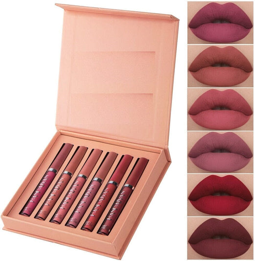 Batom Matte Glamour - kit com 6 unidades